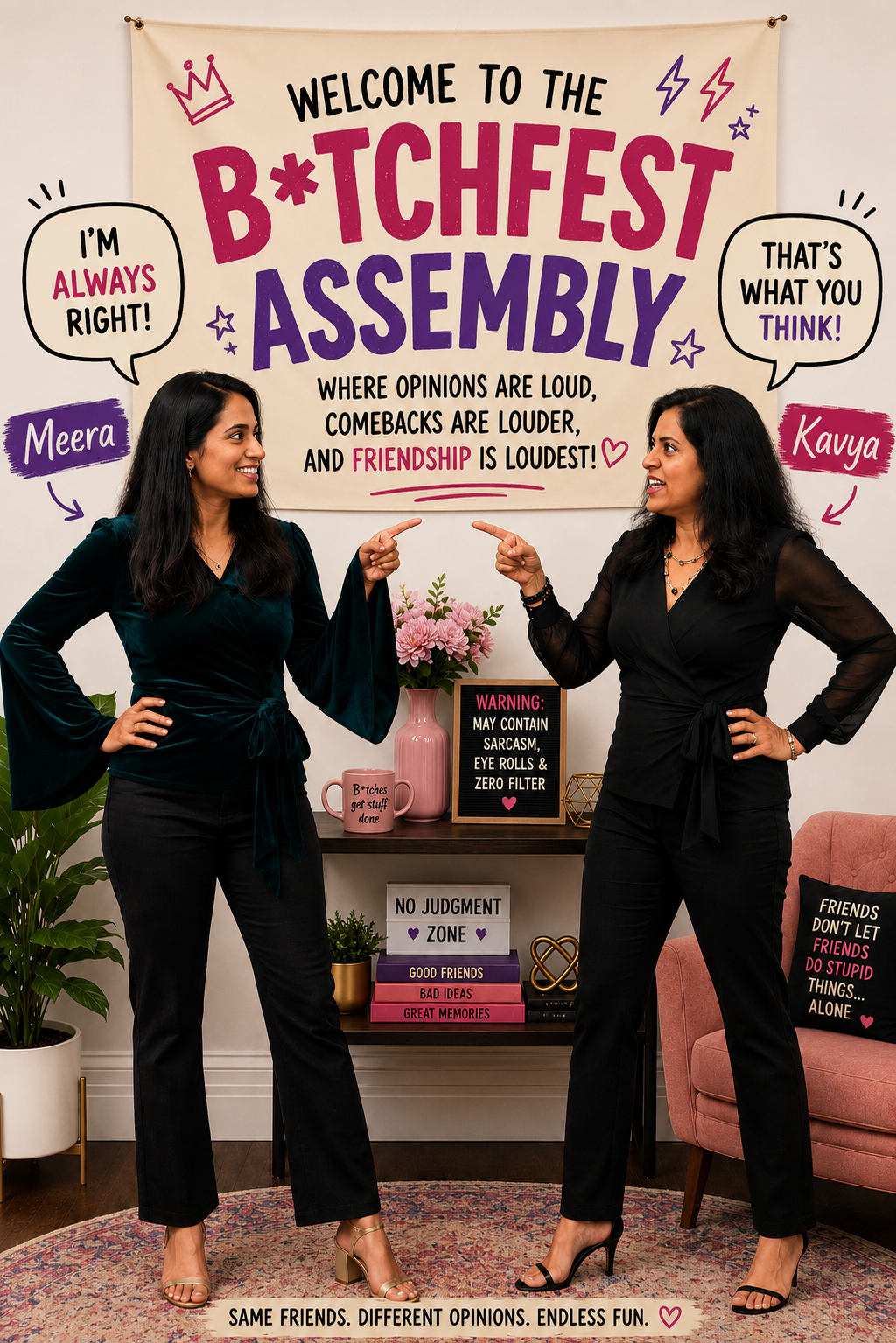 Anusha and Purvi — the friends behind B*tchfest
